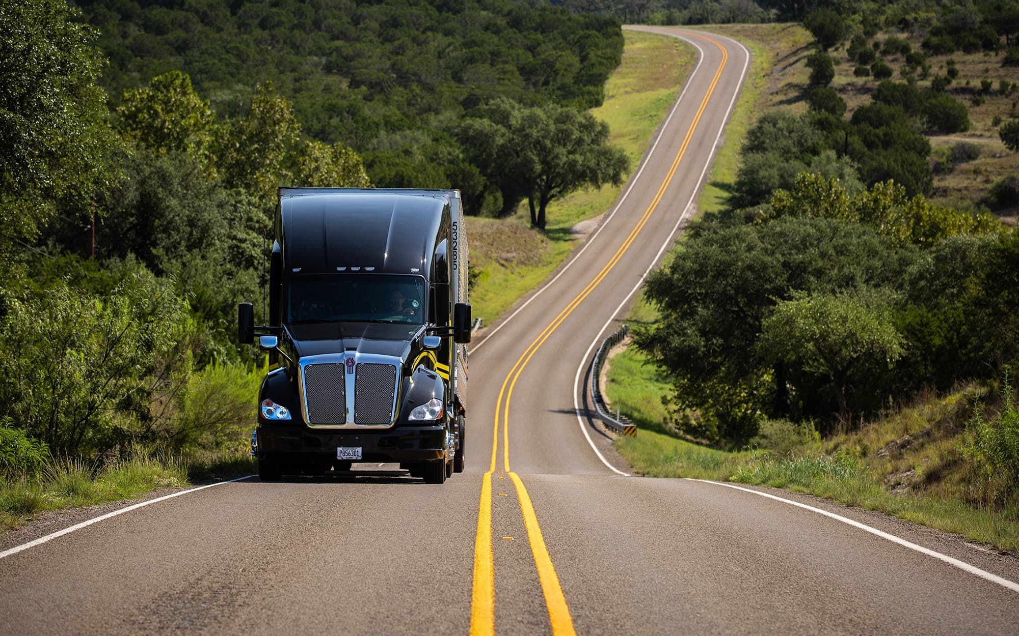 Interior of a Meiborg Brothers truck cab
