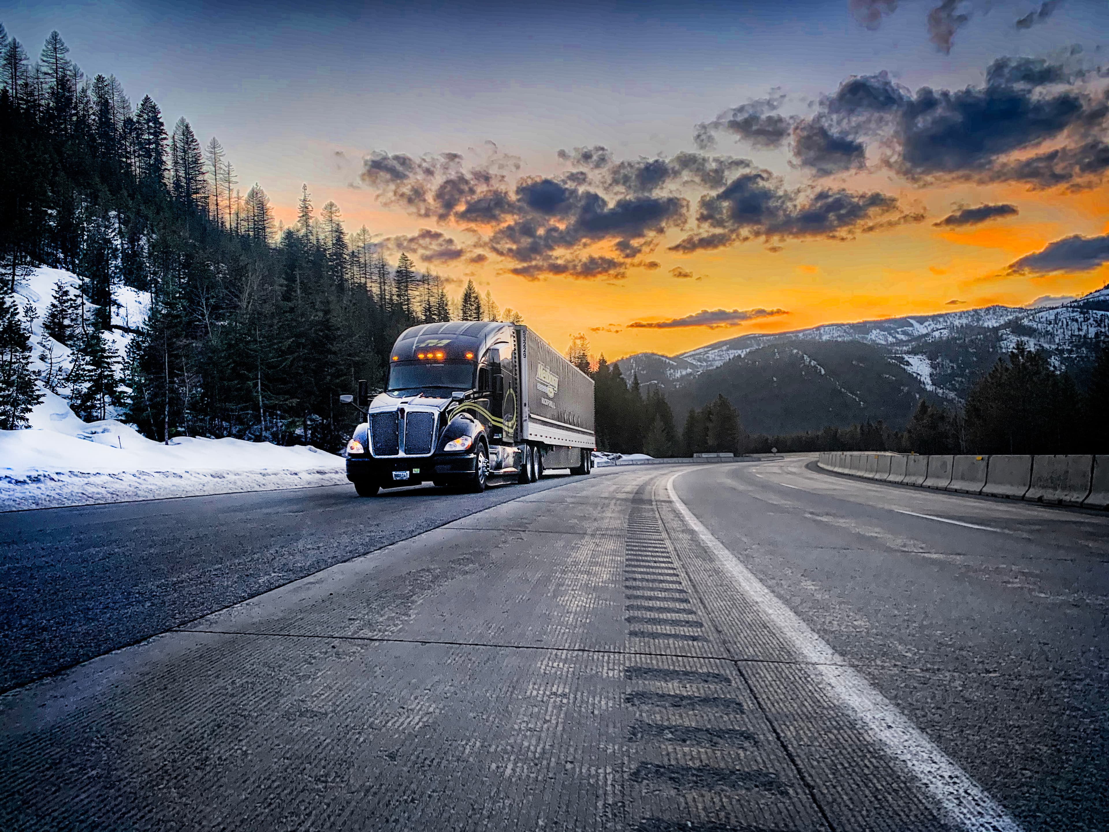 Meiborg Brothers truck on the open road